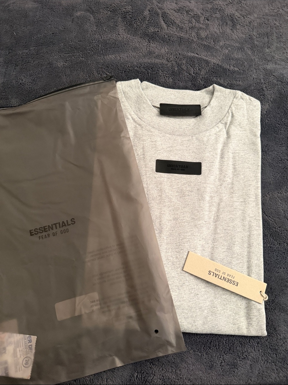 Men’s Light Gray/Heather Gray Logo Crewneck Shirt